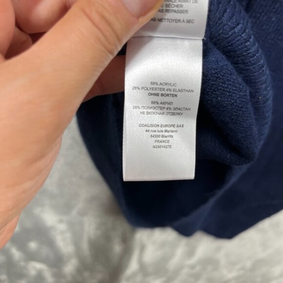 Lole Sweater Dress Womens Size Large Blue Navy Knit Oversized Strechy - Picture 5 of 7